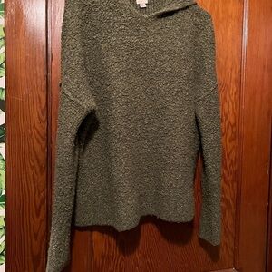 a new day Women's Forest Green Cowl Neck Sweater